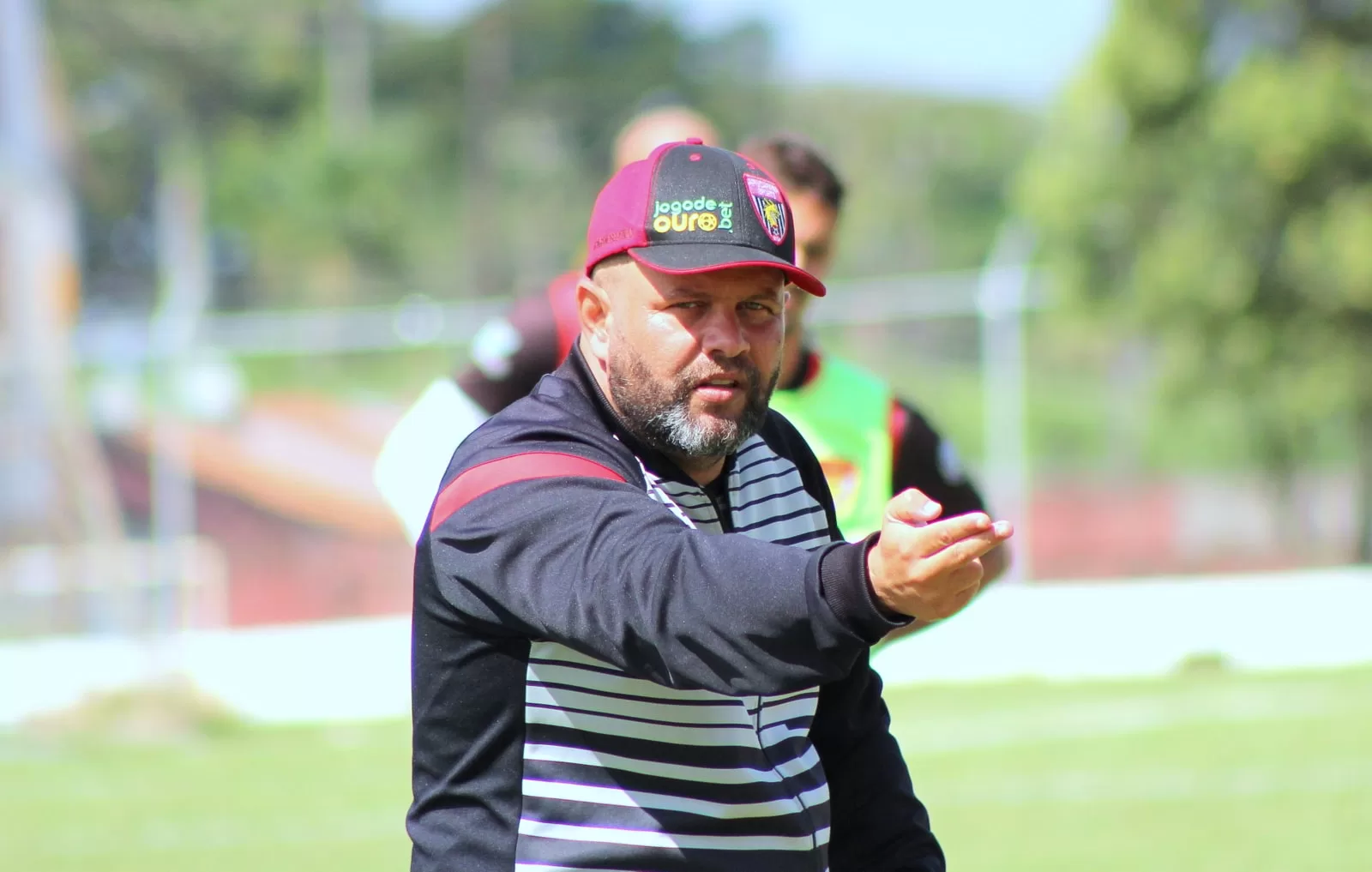 Rafael Andrade e o técnico Apucarana Sports