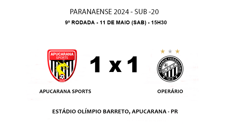 Apucarana Sports x Operário