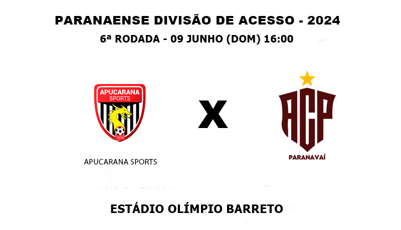 APUCARANA SPORTS  X PARANAVAÍ