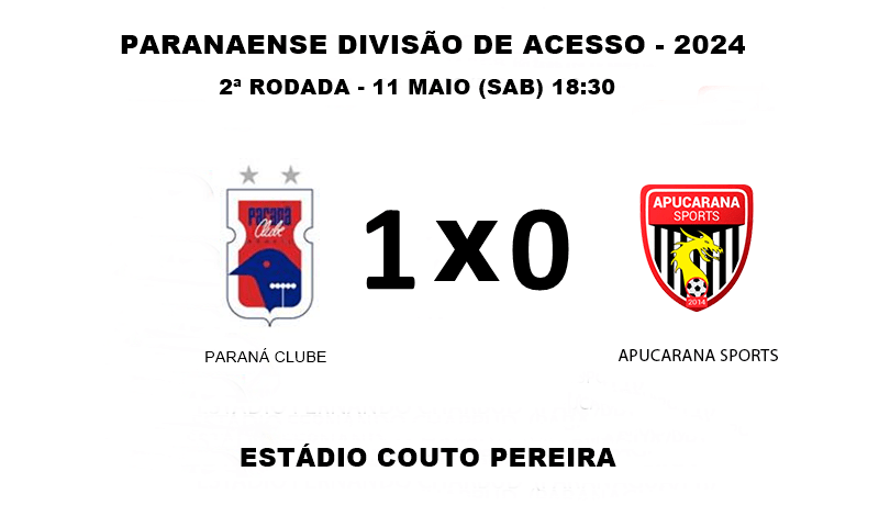 PARANA CLUBE X APUCARANA SPORTS